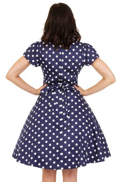 Navy Polka Dot Day